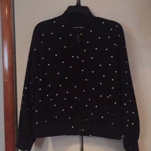Light Weight Polka Dot Bomber Jacket